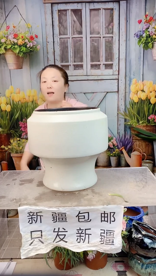 035 白色火锅一个装  口22高25