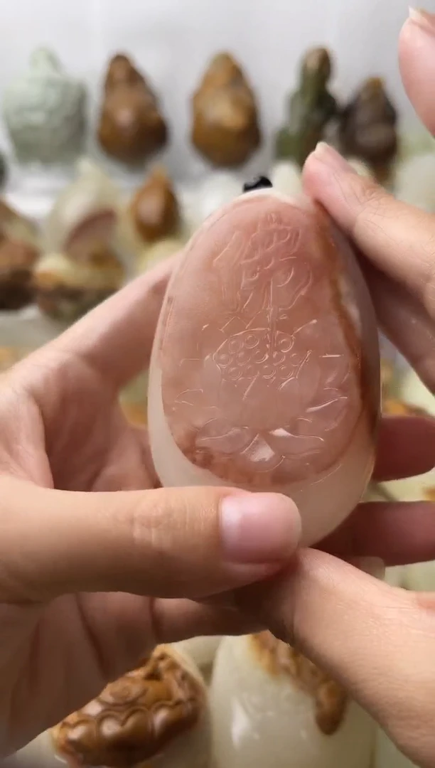 石材古青石棉纹正常不退换佛莲花