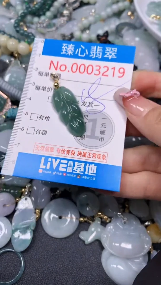【闪购商品】翡翠颈饰未镶嵌含绳0003219
