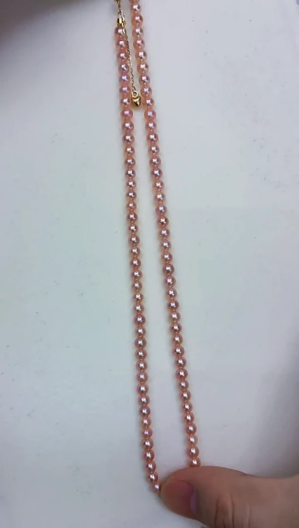 银S925镶嵌DA淡水珍珠项链5 y529