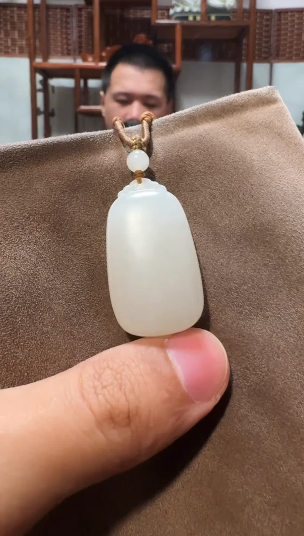 【闪购商品】和田玉吊坠未镶嵌1406平安牌