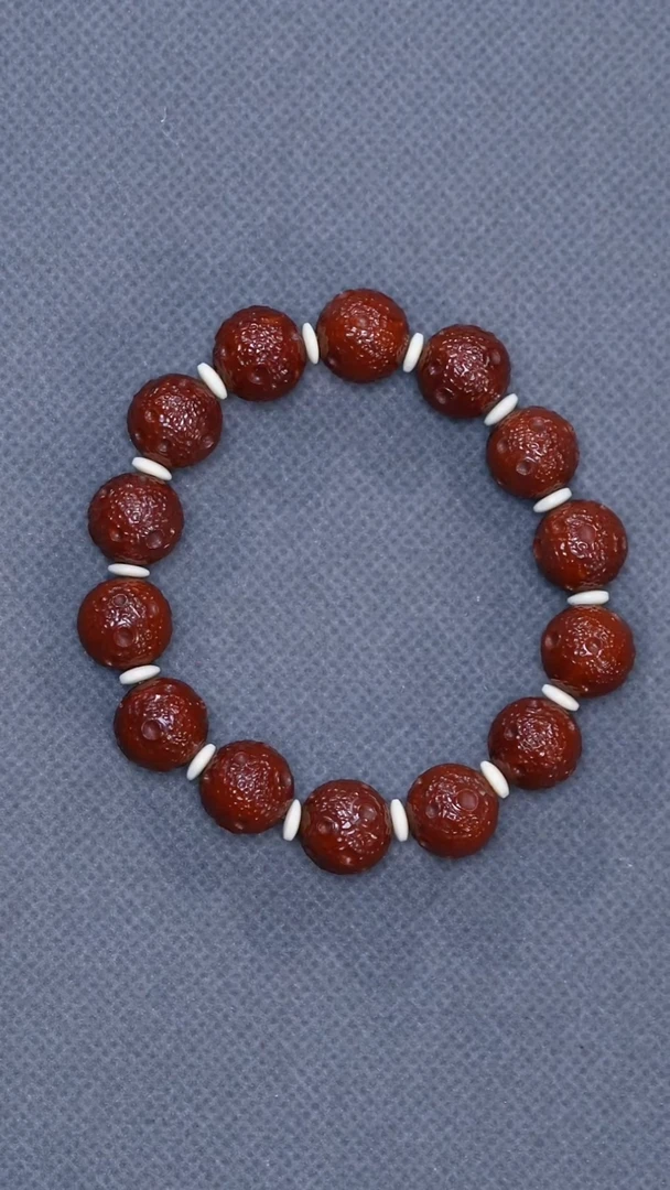 橄榄核手串13陨石坑