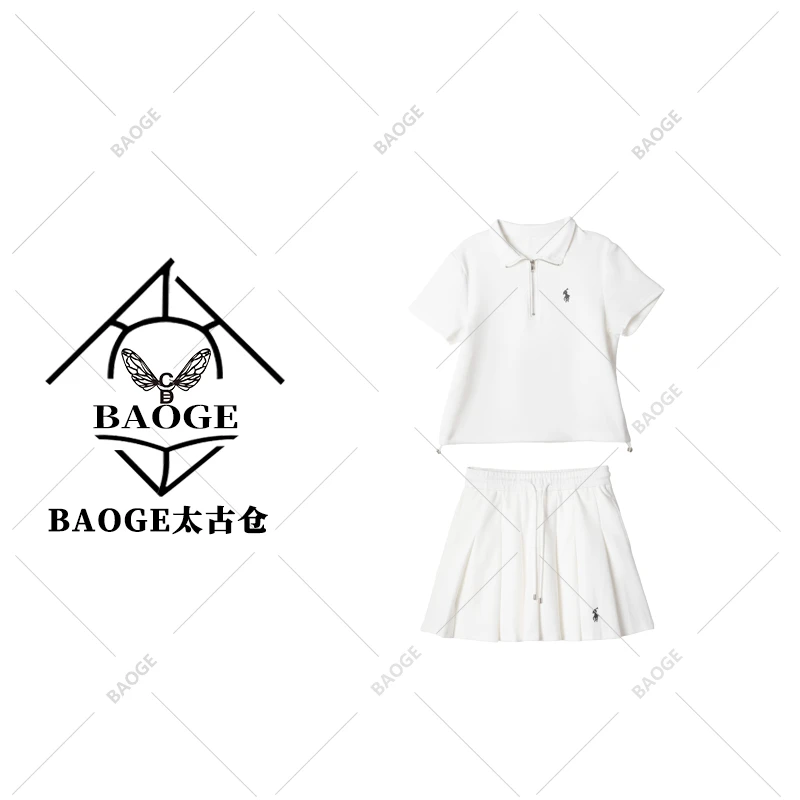 【BAOGE太古仓】森系老钱风梦幻风罗马风时尚套装轻奢短裤美式