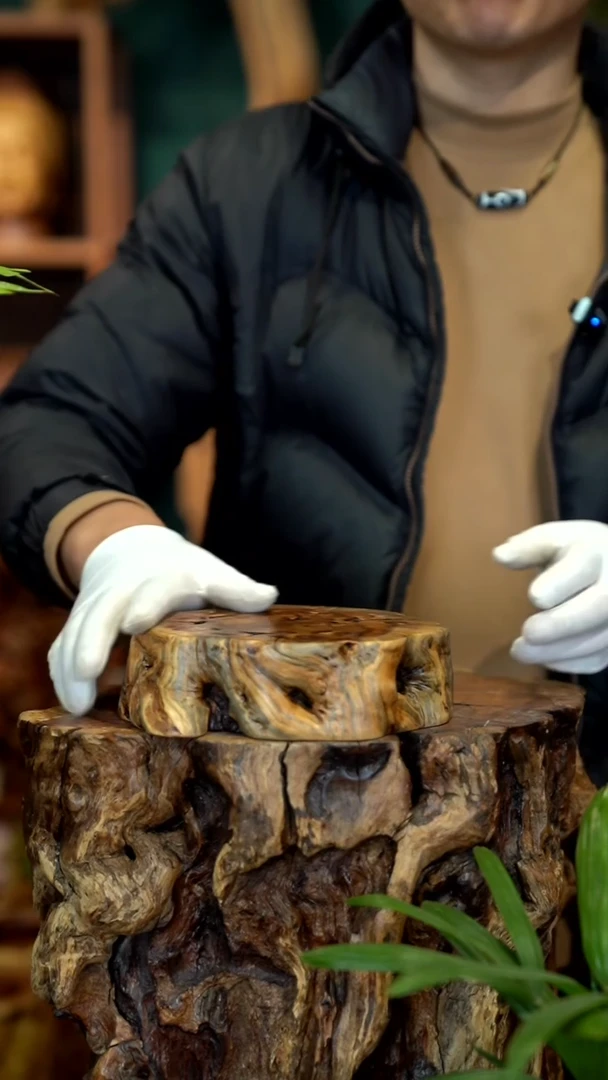 木李*子雷击枣木底座