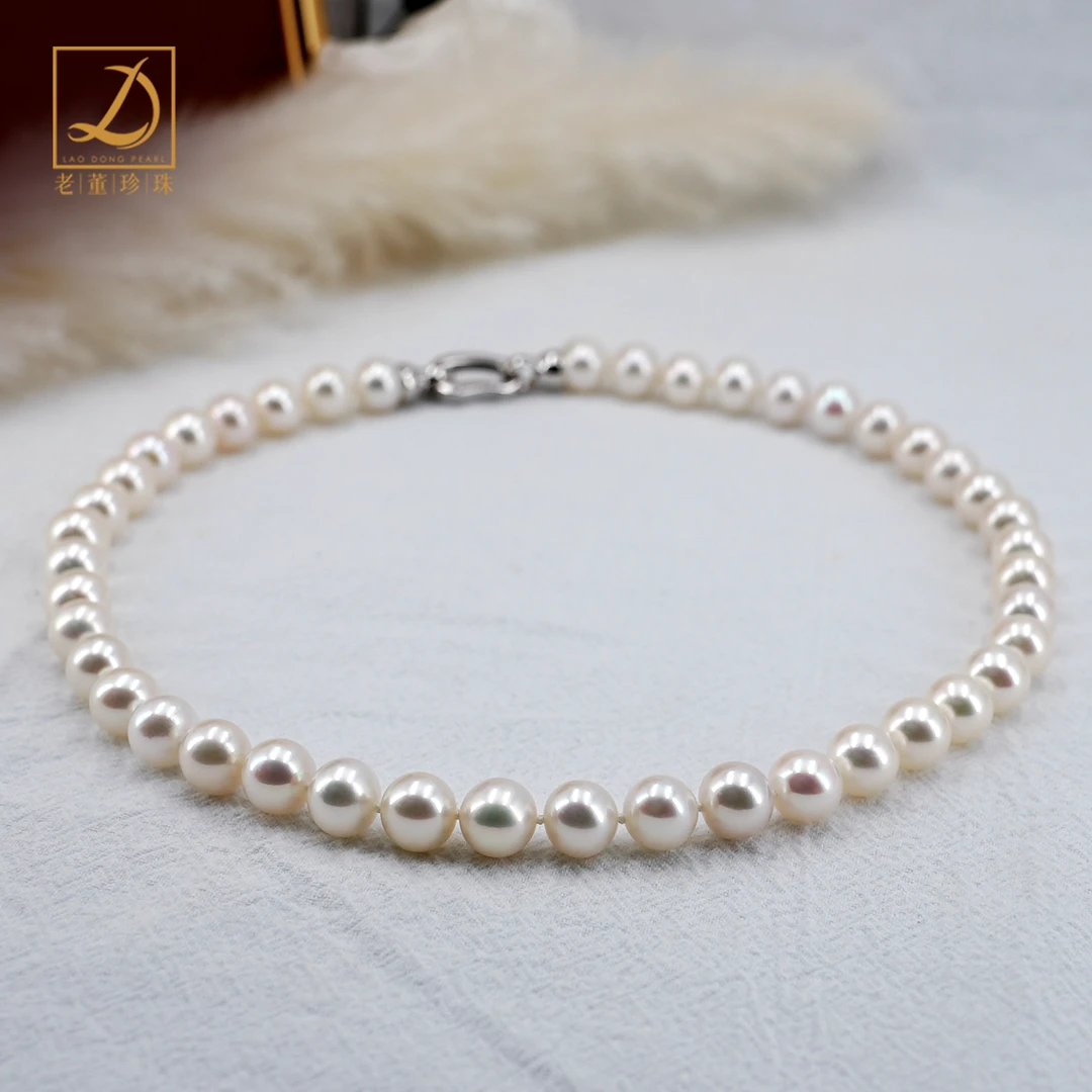 5A丨淡水无核珍珠 9.5-10.5mmS925银 珍珠项链