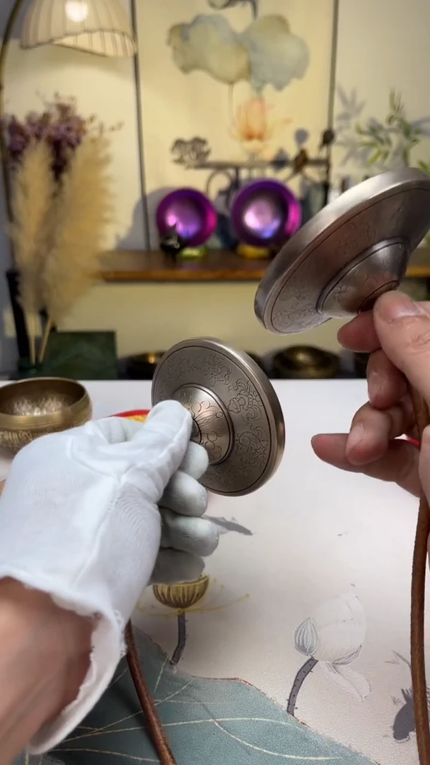 【闪购商品】尼泊尔 手工 白铜丁夏 碰玲...