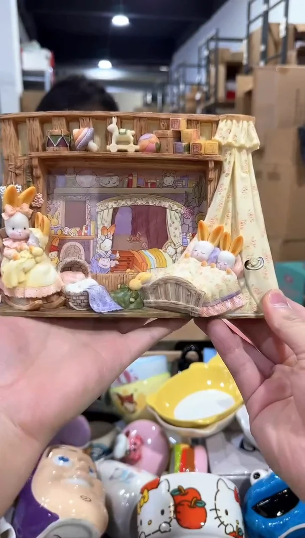 瓷片原盒时髦兔音乐相框