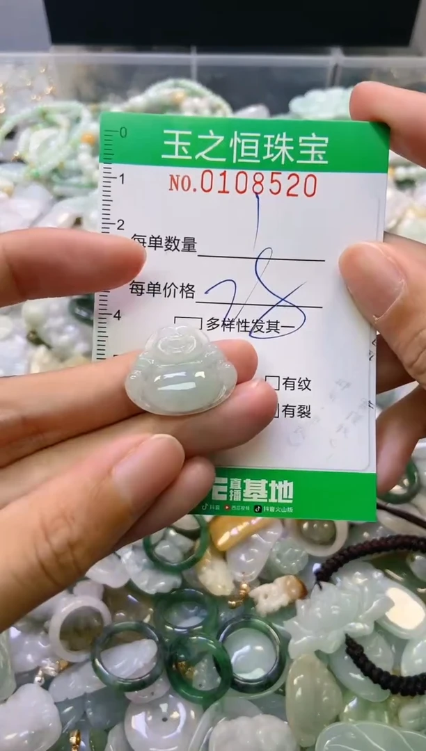 翡翠未镶嵌颈饰闪购0108520