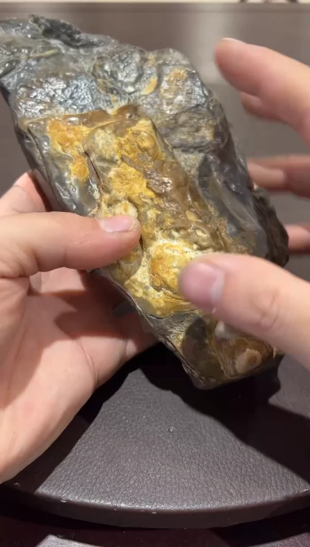 老**长意境典雅砚台烟缸摆件