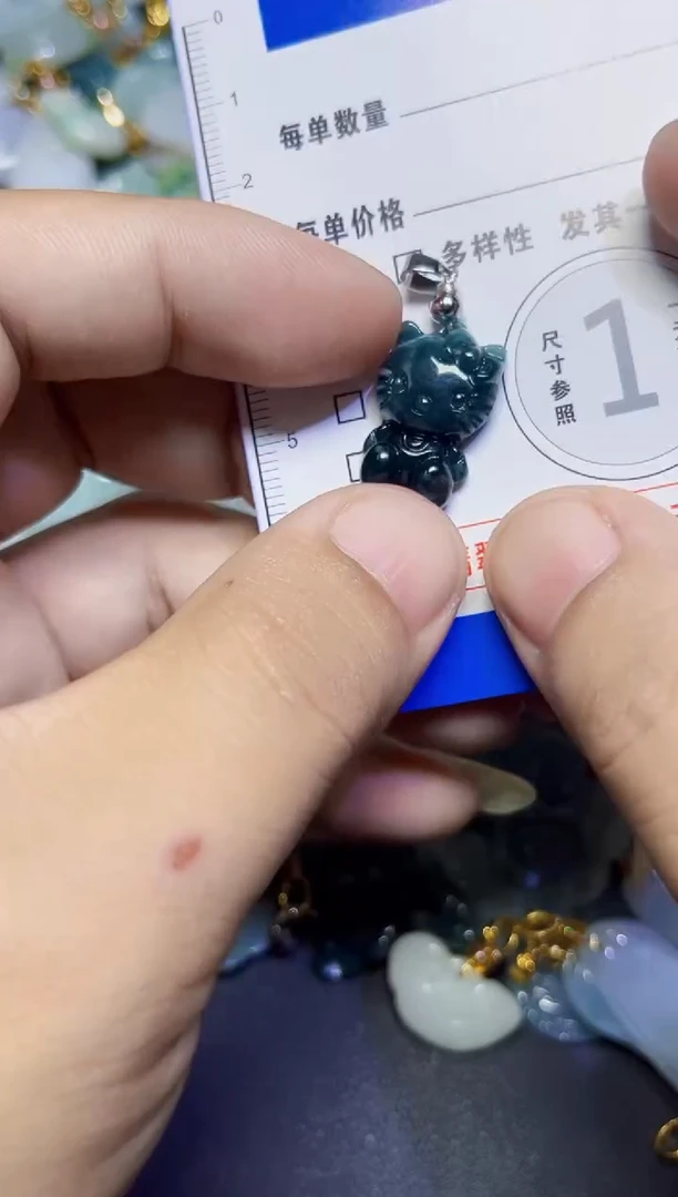 颈饰未镶嵌翡翠天然A货翡翠