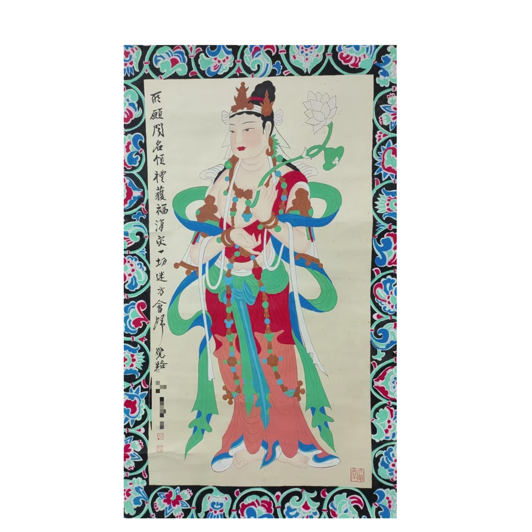 张 人物立轴100*60约5.4平尺