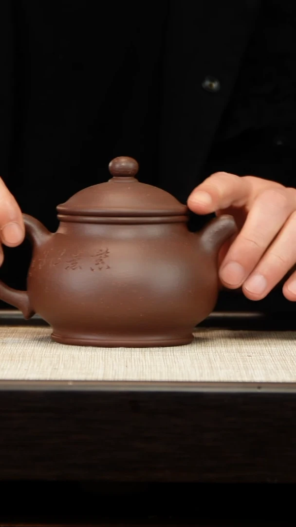 茶壶紫砂四底大潘壶