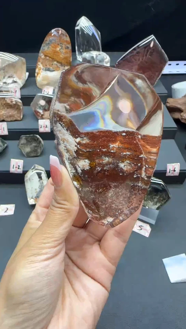 未镶嵌水晶大型摆件（非配饰）天然水晶摆件红白幽灵