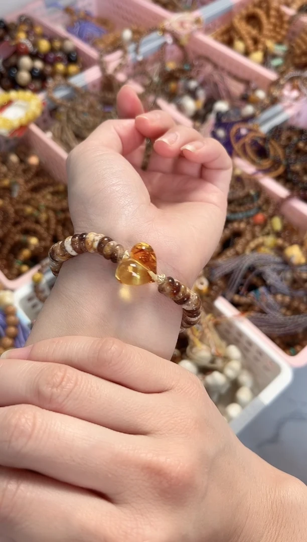 手串菩提根/象牙果星月泥鳅背手串8mm