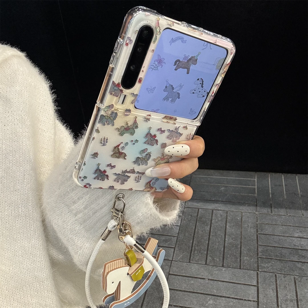 适用华为purax典藏版手机壳蓝白黑彩色PuraX气球独角兽小飞马手绳