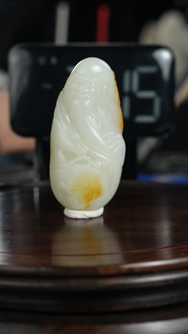 未镶嵌和田玉摆件我****空和田玉寿星