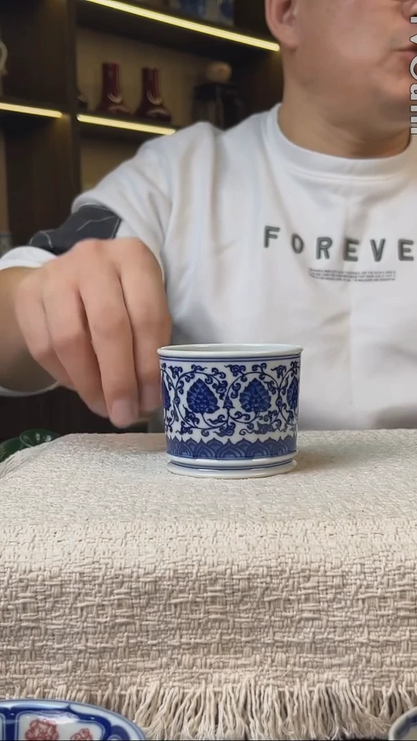 瓷片景德镇毛仔柴窑杯