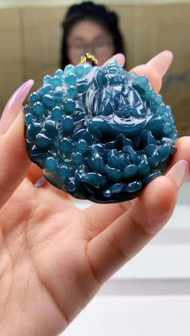 【闪购商品】定制翡翠未镶嵌5156ty-毛货挂件63