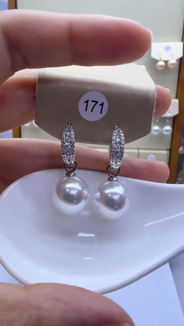 未镶嵌耳饰淡水珍珠171