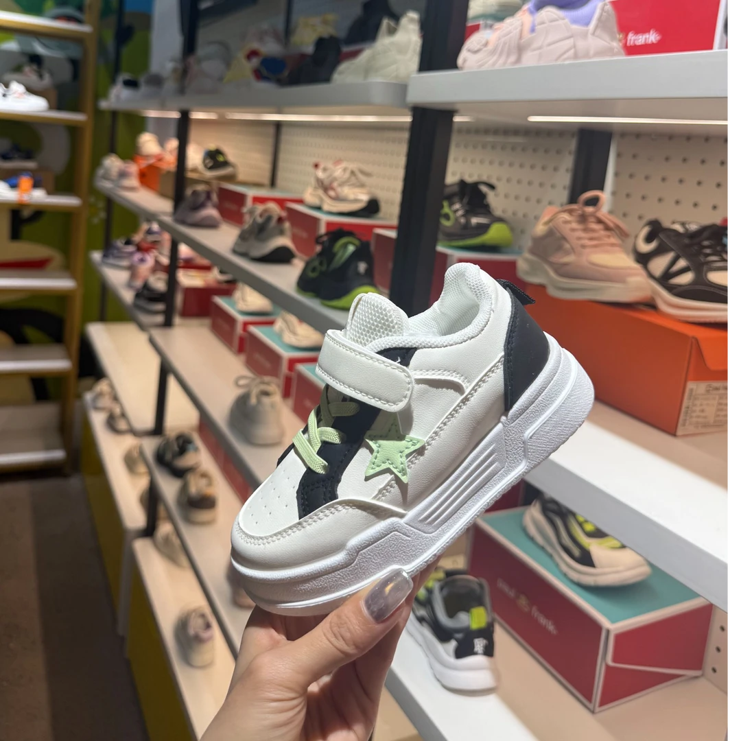 20008春秋儿童星星板鞋男童女童新款休闲透气运动鞋