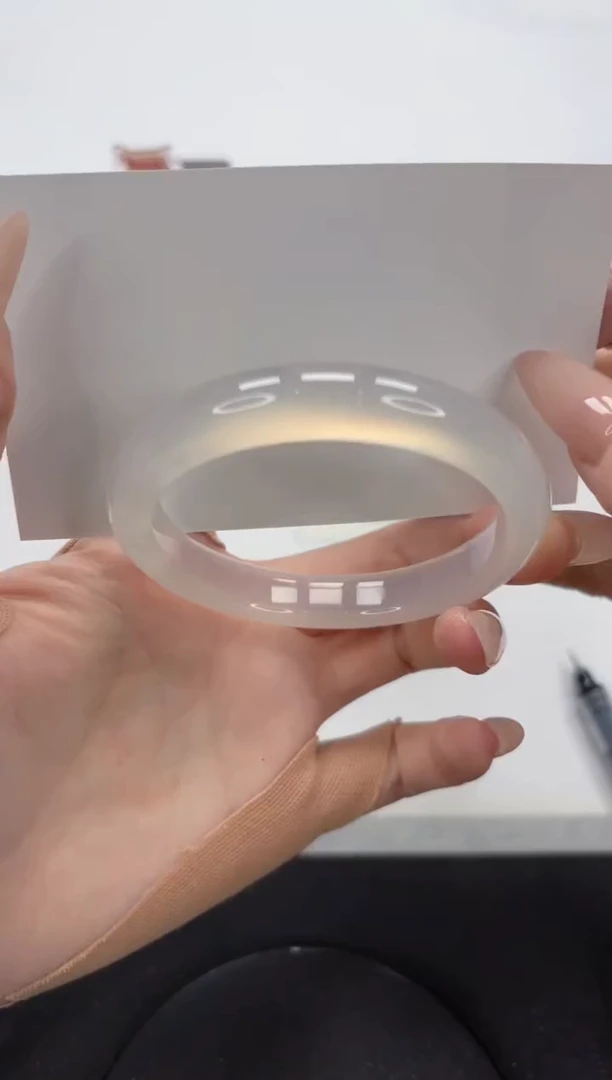 【闪购商品】石英质玉手镯未镶嵌A323-55.5