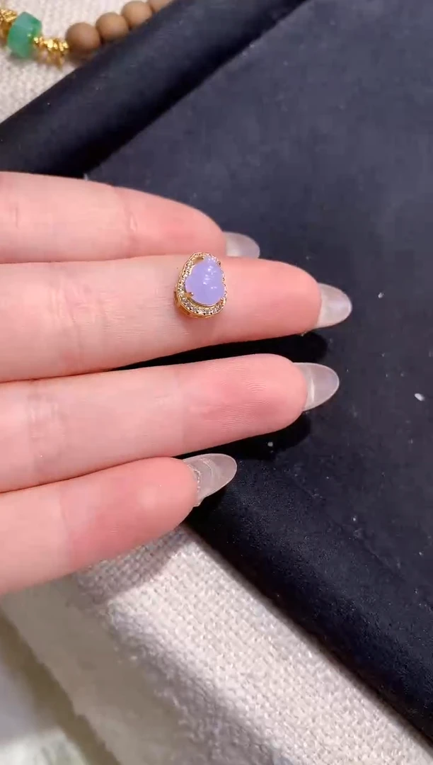 翡翠银S925镶嵌吊坠(不含链)吊坠