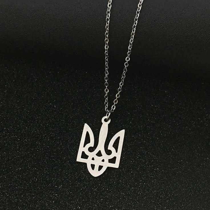 不锈钢项链 不锈钢三叉戟装饰项链