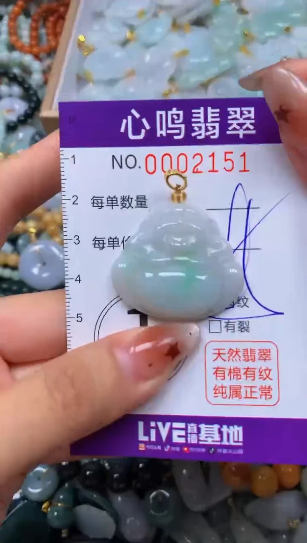 翡翠未镶嵌颈饰闪购002151