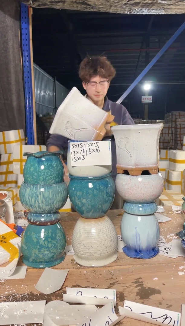 紫砂花盆宜兴紫砂粗陶花盆99.8-1