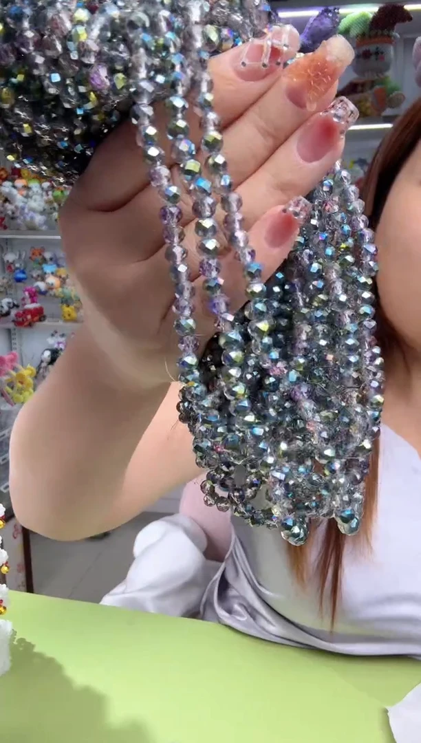 玻璃2013卡6水晶扁1条高温玫红绿