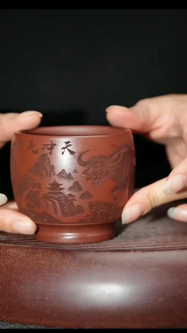 茶杯紫砂紫砂主人杯福利放漏