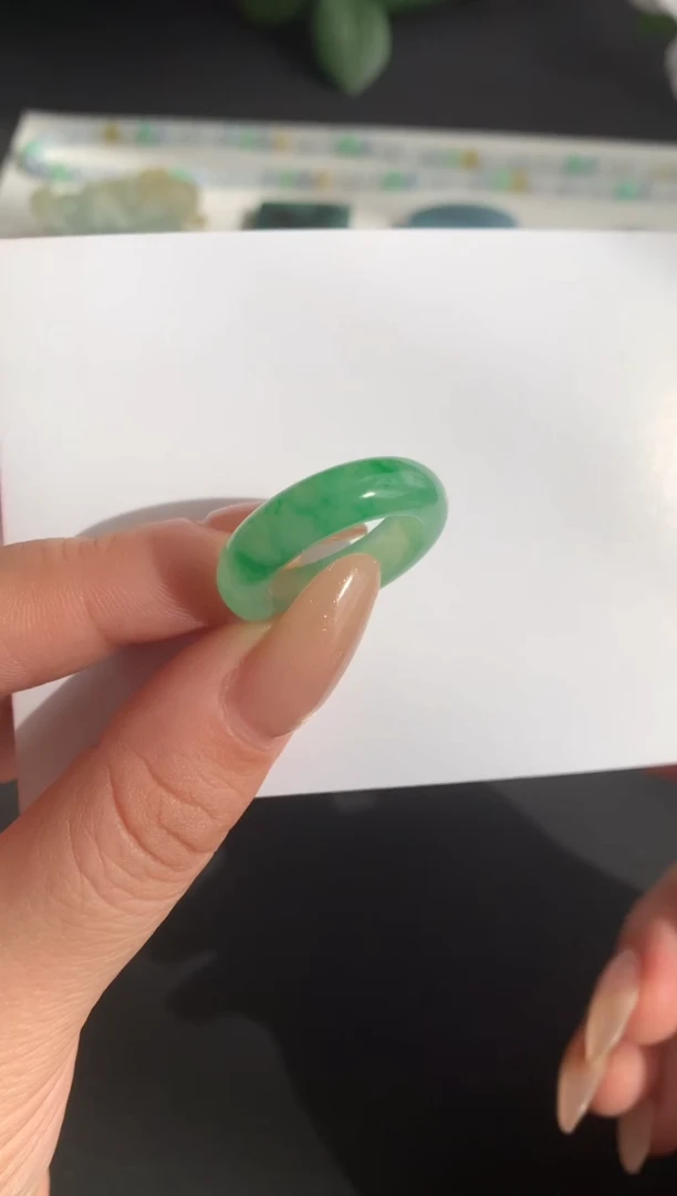 未镶嵌定制翡翠圈口17