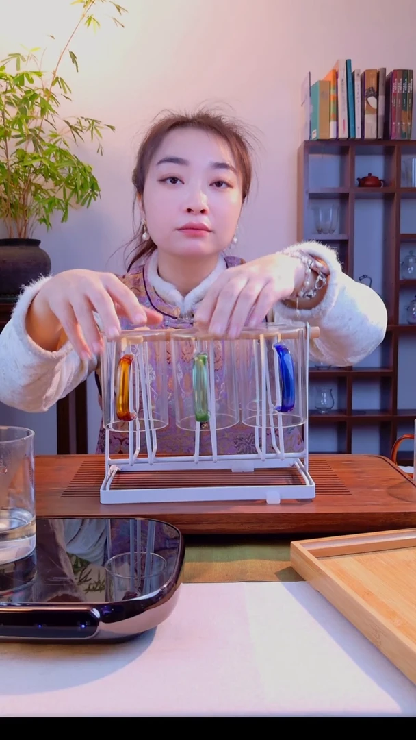 高硼硅玻璃无盖款杯架