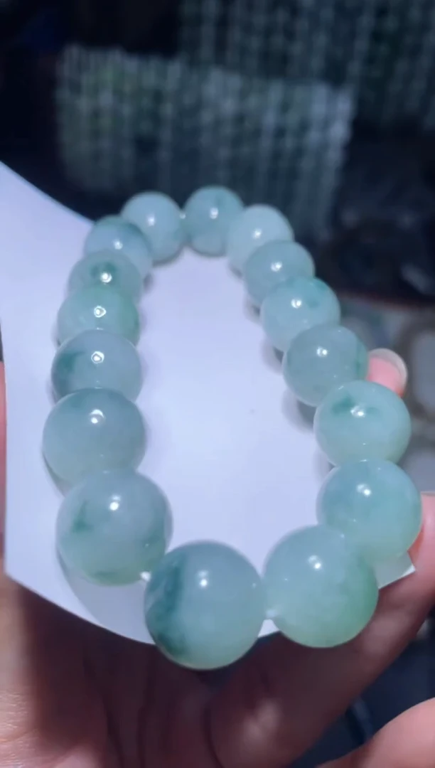 未镶嵌定制翡翠天然缅甸翡翠手串8