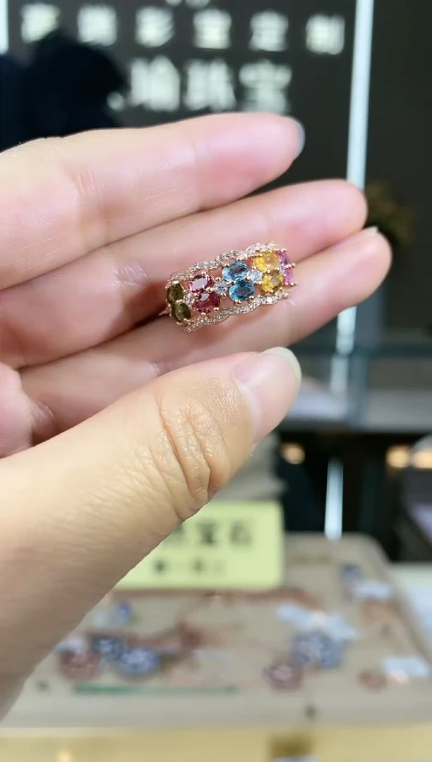 【闪购商品】碧玺手饰银S925镶嵌手饰