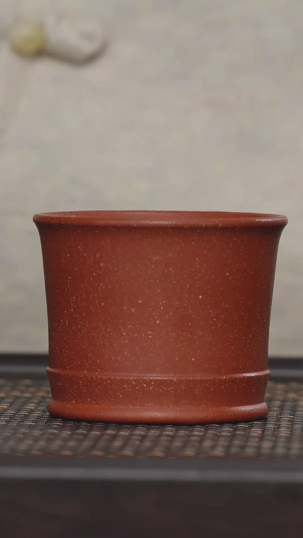 【闪购商品】紫砂茶杯非遗茶器-红降坡竹筒杯