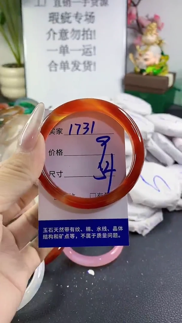 手镯玛瑙/玉髓未镶嵌1731