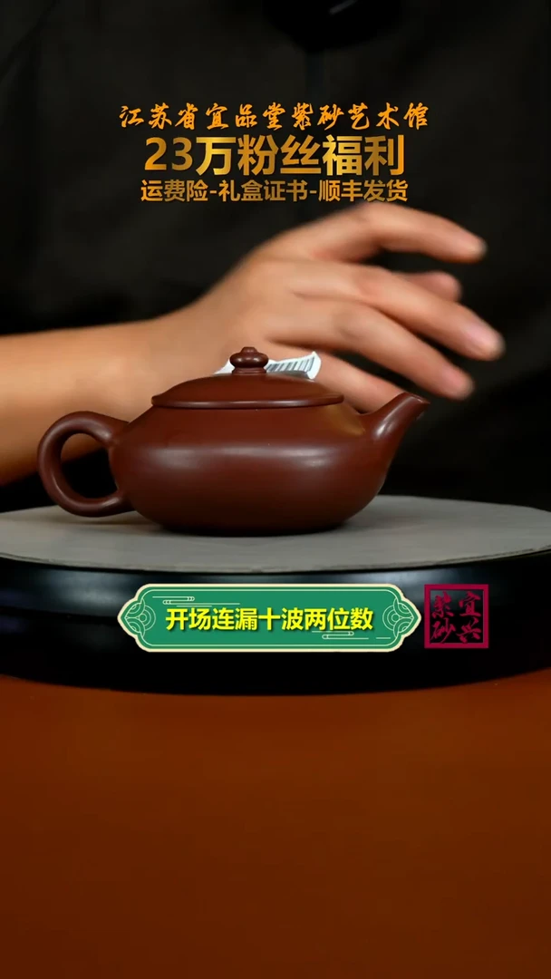 茶壶紫砂李传荣S级龙血砂财源240CC