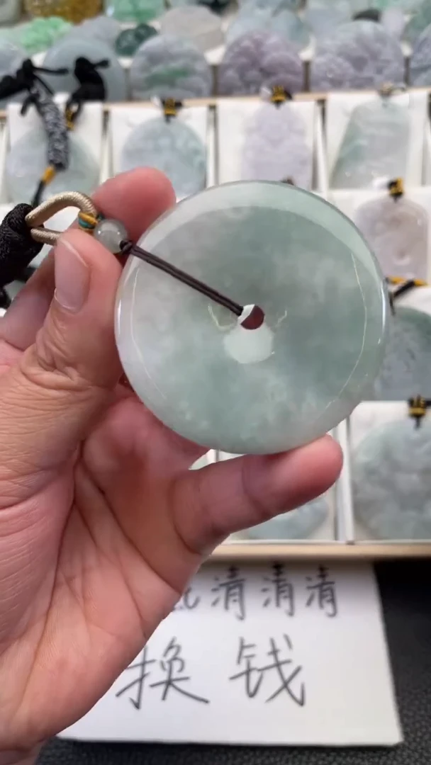 颈饰未镶嵌翡翠天然缅甸翡翠A货37