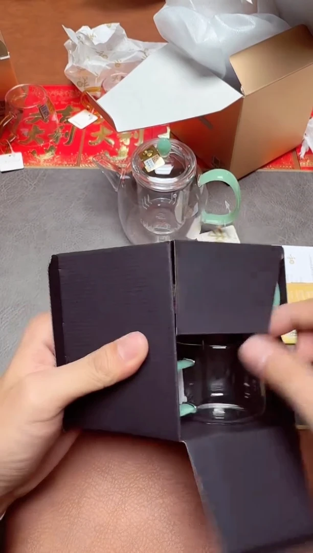 【闪购商品】禾器#宴臣壶浅玉+福容对杯浅玉