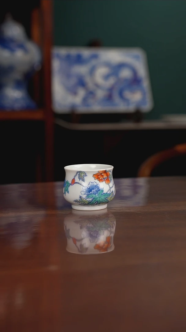 空山明月 新斗彩 虞美人