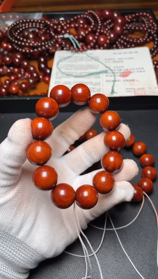 手串/手链小叶紫檀1.8超顶泥鳞底金星果冻泥