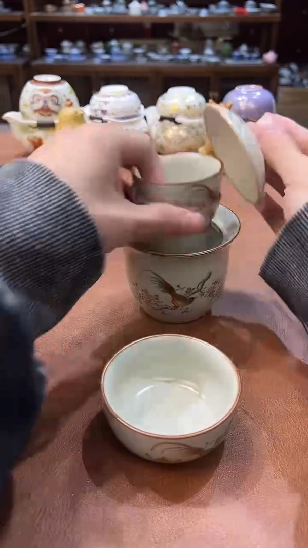 真的很便宜会开片的旅行茶具