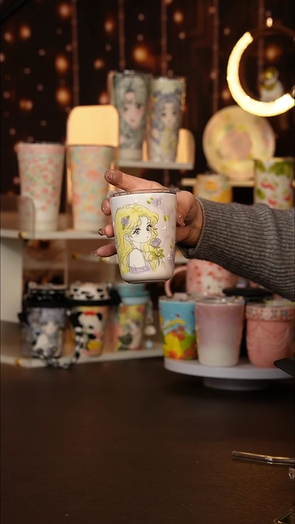 (玉泥）景德镇手工手绘文创陶瓷杯
