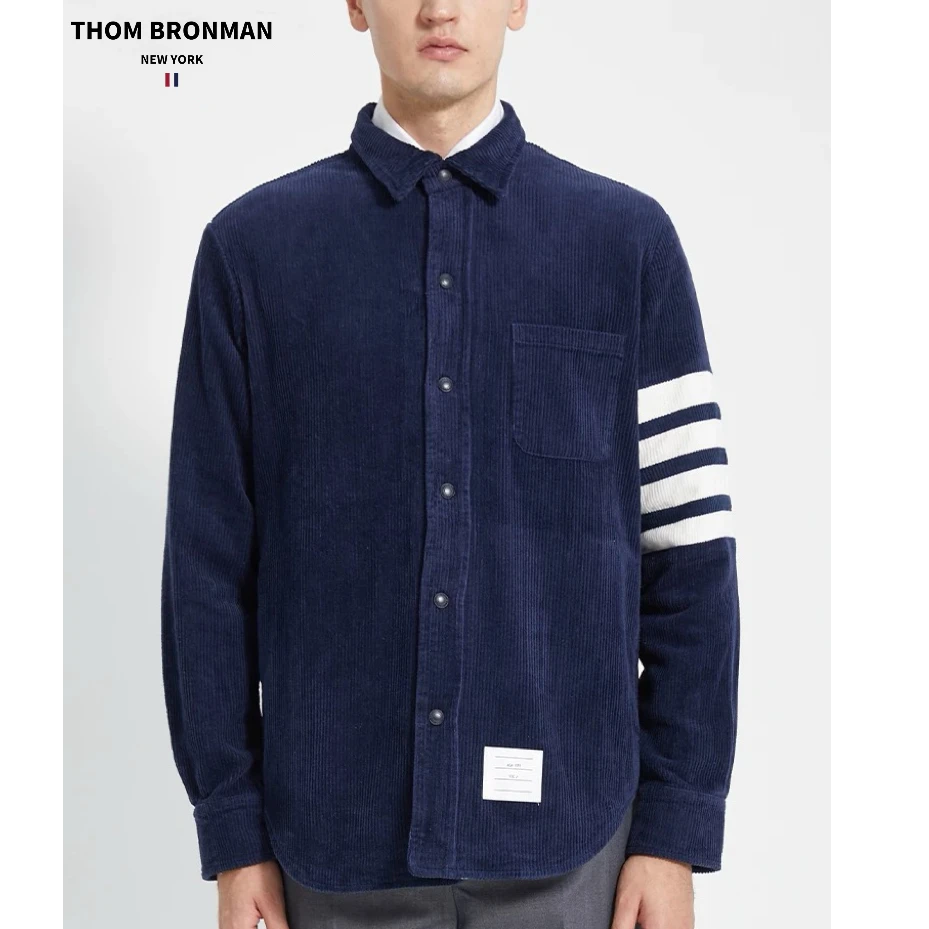 TB【官方正品】THOM BRONMAN汤姆布郎灯芯绒商务休闲加厚衬衣外套