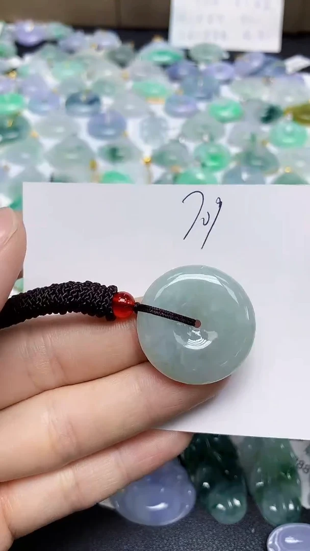 颈饰未镶嵌翡翠天然缅甸翡翠A货翡翠百元以上9元证书费自理