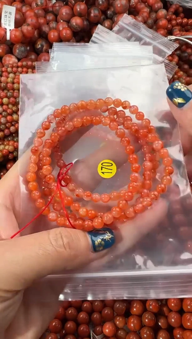 未镶嵌手串南红玛瑙4+