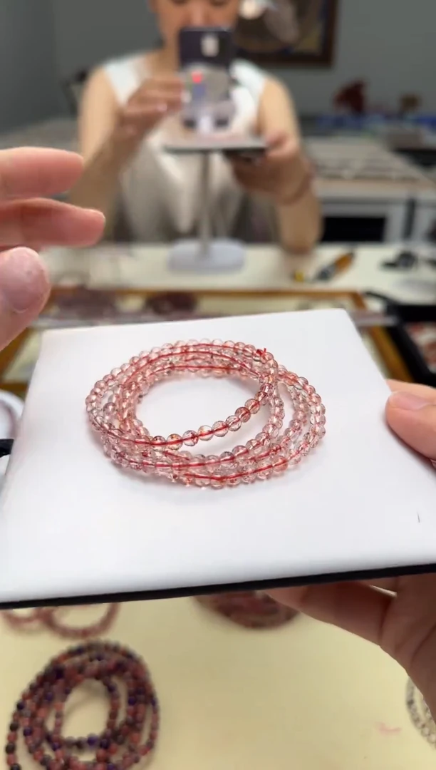 未镶嵌手串水晶芬达金草莓净体 多样性发一