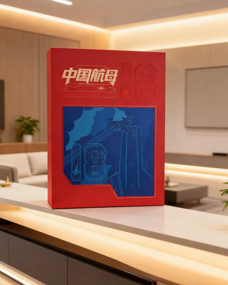 中国航母套装桌面摆件
