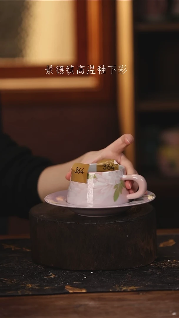 陶瓷景德镇高温釉下手绘陶瓷@L364@